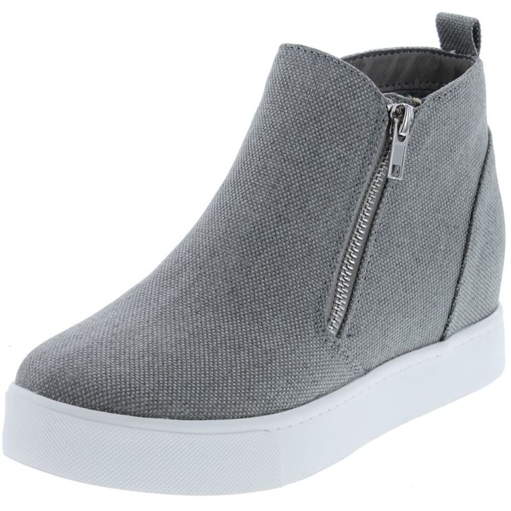 Soda Taylor Grey Canvas Womens fashion-sneakers 9 NEW